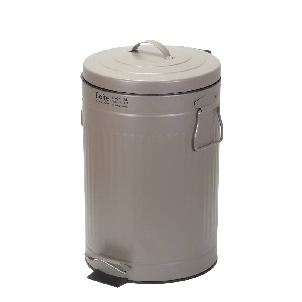 Amazon｜ベストコ ゴミ箱 ふた付き 12L ペダル式 静音設計 丸型